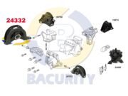 Coxim Dianteiro Motor do Honda Civic 92 a 2000 Lado Direito - Cambio Manual